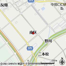 愛知県豊川市御津町上佐脇南区周辺の地図