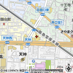 大阪トヨタ自動車池田店周辺の地図