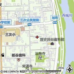 広島県三次市三次町1530-18周辺の地図