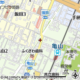 兵庫県姫路市亀山189周辺の地図
