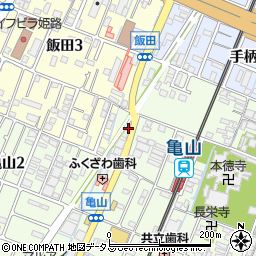 兵庫県姫路市亀山189周辺の地図