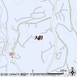 静岡県掛川市大野周辺の地図