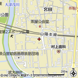 兵庫県姫路市勝原区宮田362周辺の地図