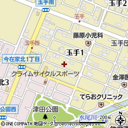 兵庫県姫路市玉手1丁目47周辺の地図