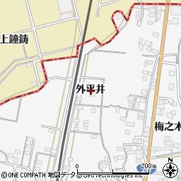 愛知県知多郡美浜町布土外平井周辺の地図