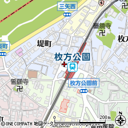 枚方信用金庫枚方公園前支店周辺の地図