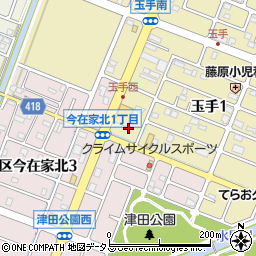 兵庫県姫路市玉手1丁目33周辺の地図