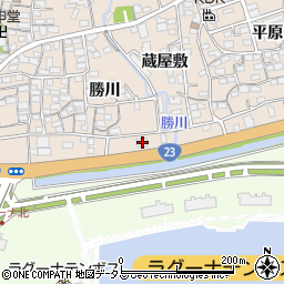 愛知県蒲郡市大塚町勝川98周辺の地図