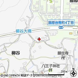 兵庫県神戸市北区八多町柳谷886-1周辺の地図
