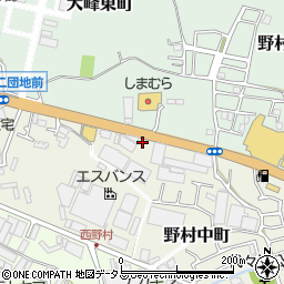 大阪府枚方市野村中町2-8周辺の地図