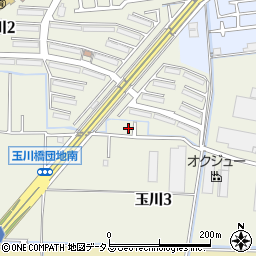 大阪府高槻市玉川3丁目30周辺の地図