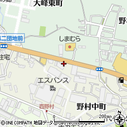 大阪府枚方市野村中町2-7周辺の地図