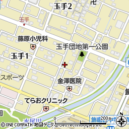 兵庫県姫路市玉手1丁目207周辺の地図