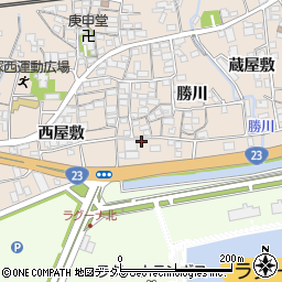 愛知県蒲郡市大塚町勝川123周辺の地図