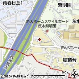 大阪府茨木市穂積台10-9周辺の地図