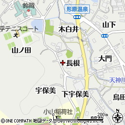 愛知県蒲郡市金平町長根16-3周辺の地図