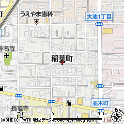 大阪府茨木市稲葉町周辺の地図