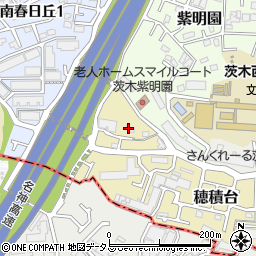 大阪府茨木市穂積台10-6周辺の地図