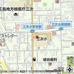 広島県三次市三次町1851-1周辺の地図