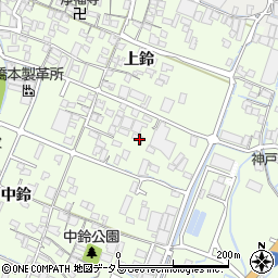 兵庫県姫路市四郷町上鈴258周辺の地図