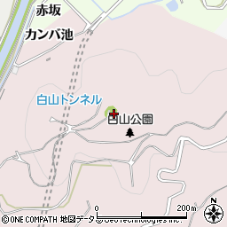 愛知県西尾市吉良町饗庭白山周辺の地図