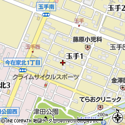 兵庫県姫路市玉手1丁目55周辺の地図