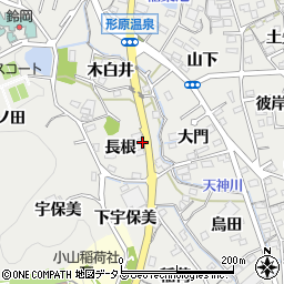 愛知県蒲郡市金平町長根1周辺の地図