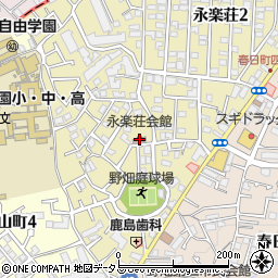 豊中市永楽荘会館周辺の地図