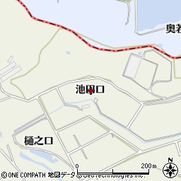 愛知県知多郡美浜町上野間池田口周辺の地図