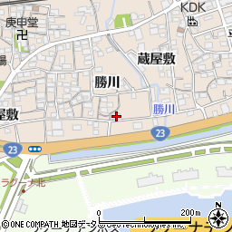 愛知県蒲郡市大塚町勝川66周辺の地図