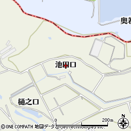 愛知県美浜町（知多郡）上野間（池田口）周辺の地図