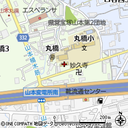市立丸橋幼稚園周辺の地図