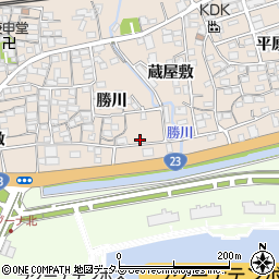 愛知県蒲郡市大塚町勝川95周辺の地図