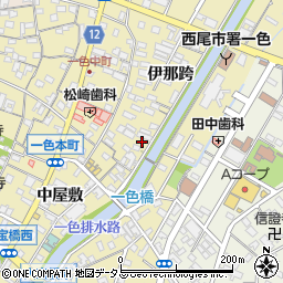 愛知県西尾市一色町一色伊那跨48周辺の地図