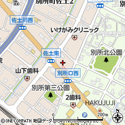 ａｕショップ　姫路別所周辺の地図