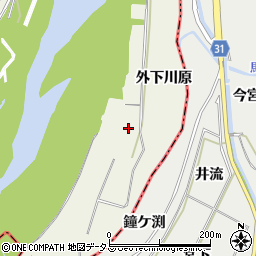 愛知県豊川市三上町（外下川原）周辺の地図