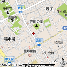 愛知県豊川市牛久保町八幡口50周辺の地図