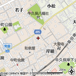 愛知県豊川市牛久保町常盤21-1周辺の地図