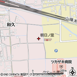 兵庫県姫路市網干区和久周辺の地図