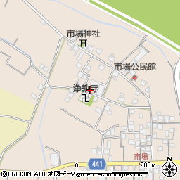 兵庫県たつの市揖保川町市場518周辺の地図