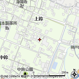 兵庫県姫路市四郷町上鈴256周辺の地図