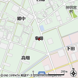 愛知県豊川市院之子町東畑周辺の地図
