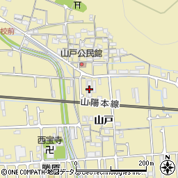 兵庫県姫路市勝原区山戸22周辺の地図
