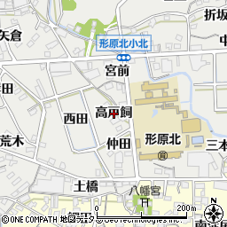 愛知県蒲郡市金平町高戸飼周辺の地図