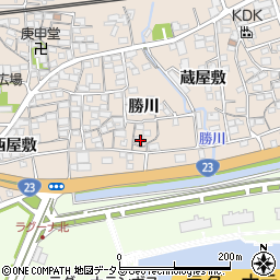 愛知県蒲郡市大塚町勝川65周辺の地図
