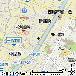 愛知県西尾市一色町一色伊那跨47周辺の地図