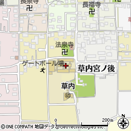 京田辺市立　草内留守家庭児童会周辺の地図