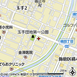 兵庫県姫路市玉手1丁目89周辺の地図