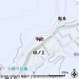 愛知県西尾市西幡豆町平治周辺の地図