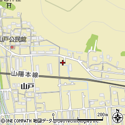 兵庫県姫路市勝原区山戸34周辺の地図